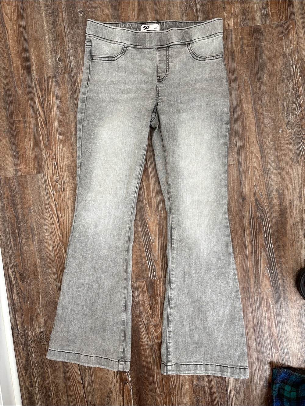 SO Gray Washed Flare Jeans - SO